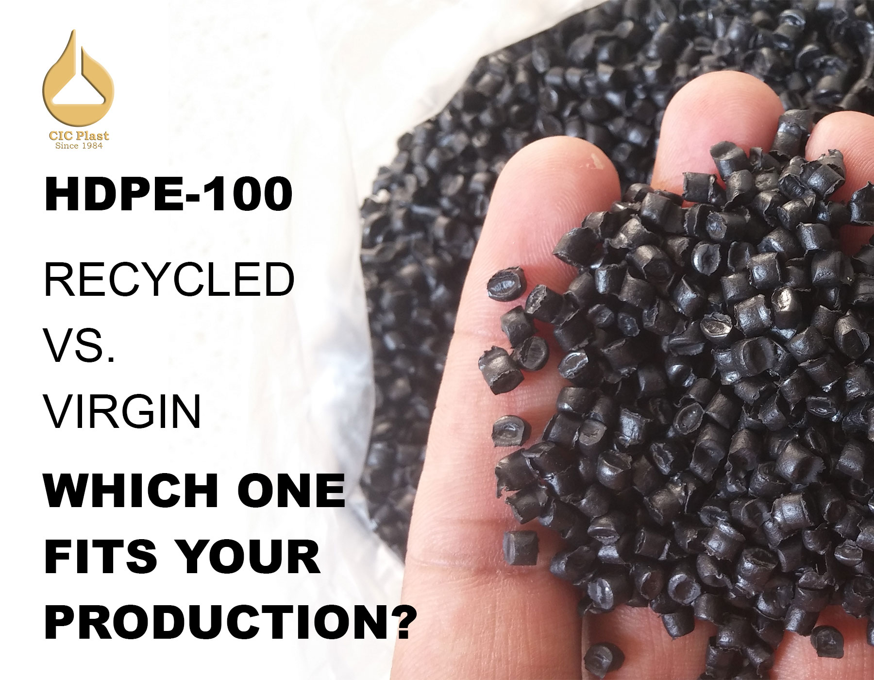 HDPE-100, Recycled vs. Virgin: Which One Fits Your Production?
